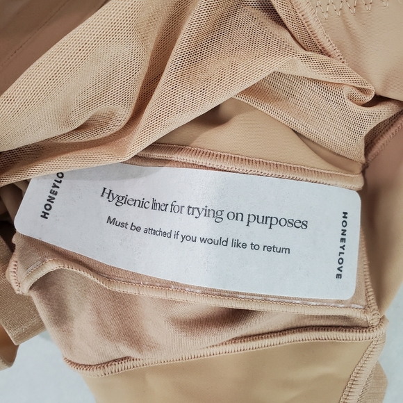 NWT Honeylove Super Power Shorts Size XL Sand/Nude Shapewear With Straps HLSW05 - Picture 9 of 11